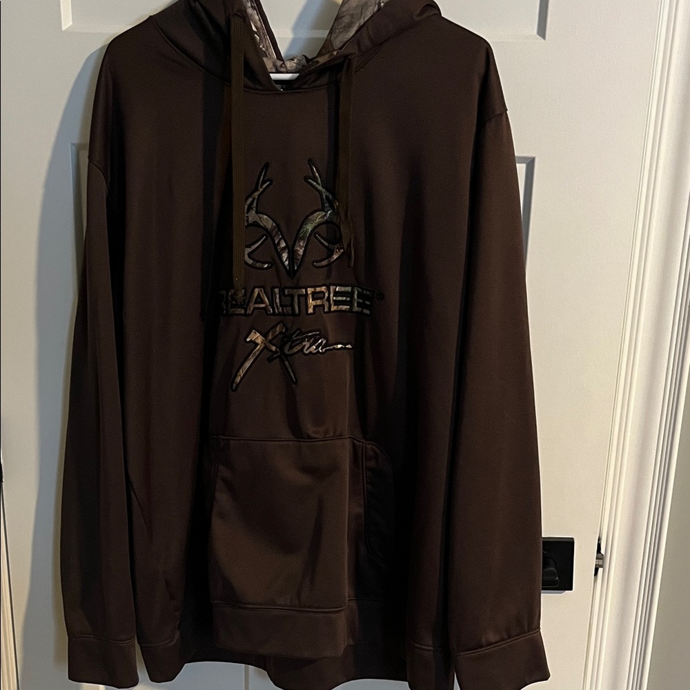 Realtree Brown Camo Logo Hooded Pullover